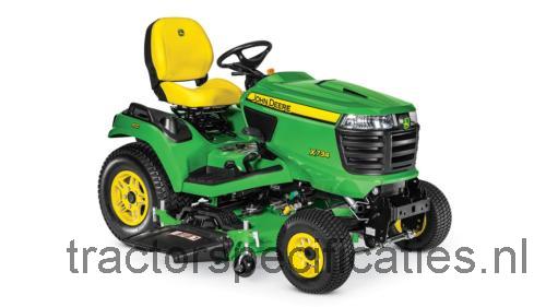 John Deere X734 beoordelingen en specificaties