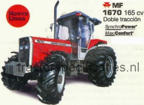 Massey Ferguson 1670 specificaties