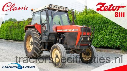 Zetor 8111 specificaties